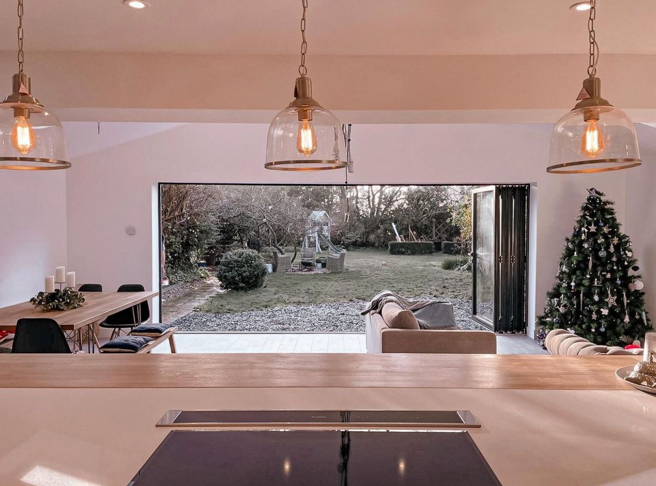 Aluminium bi-fold door installation on an Essex home — project 7