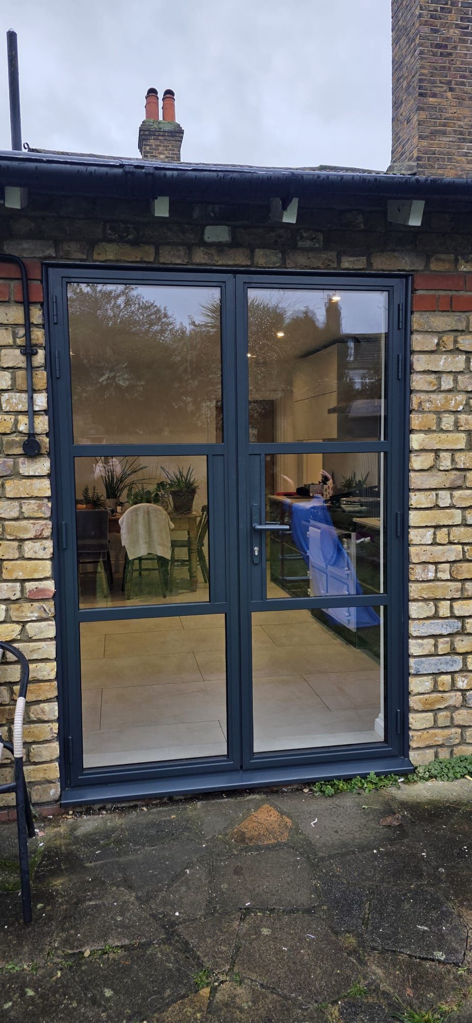 Aluminium French patio doors fitted to an Essex home — project 3