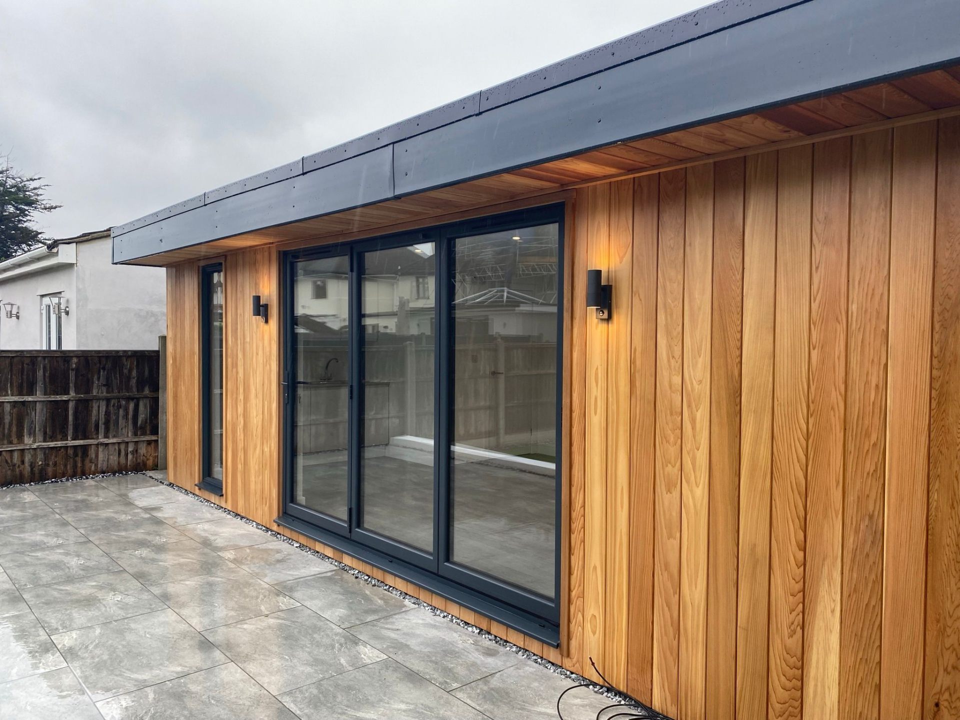 Aluminium bi-fold door installation on an Essex home — project 8