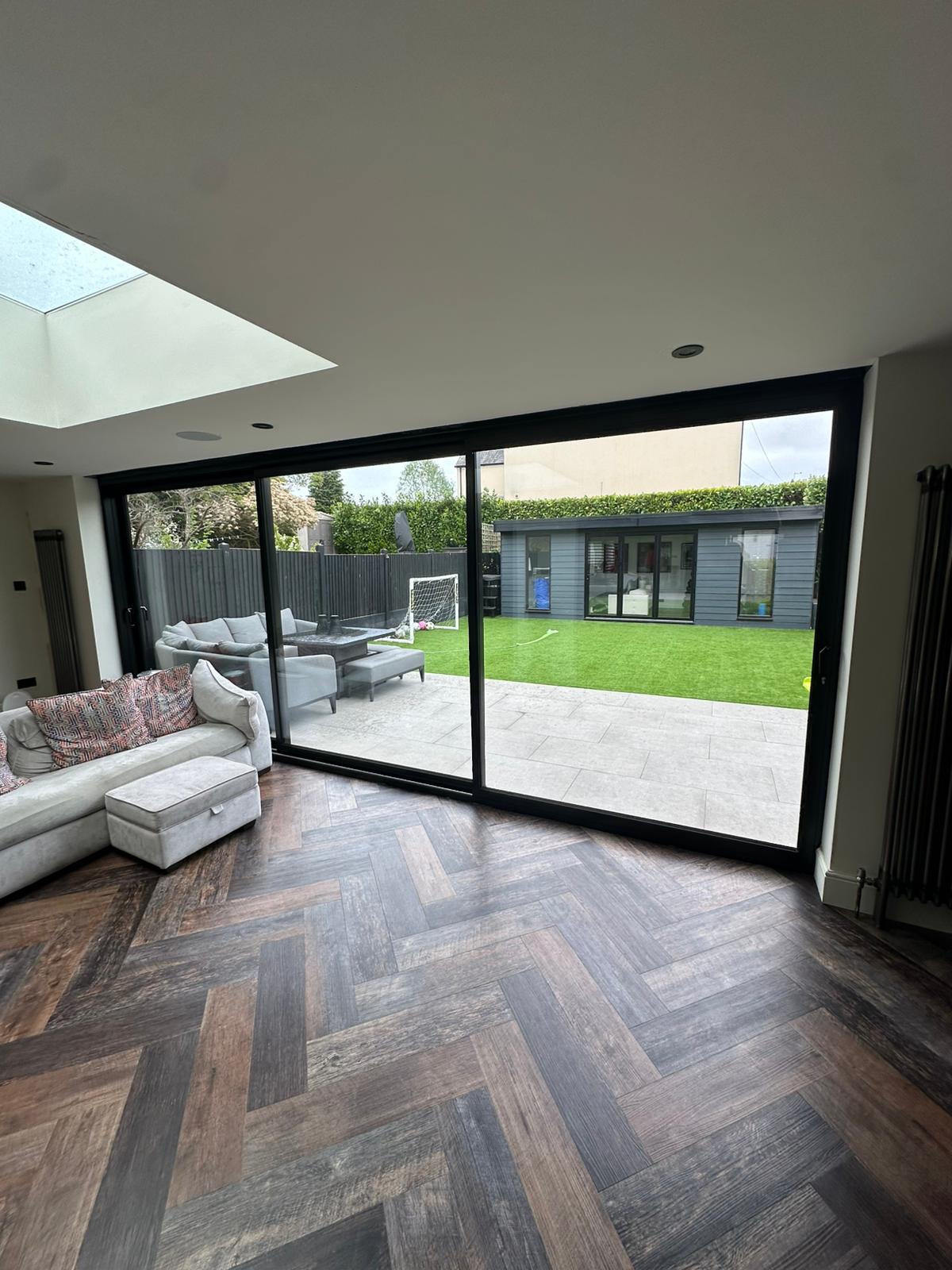 Aluminium bi-fold door installation on an Essex home — project 2